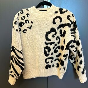TOPSHOP Leopard Sweater
